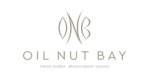 Logo for Oil Nut Bay, featuring a stylized "ONB" and the text "Oil Nut Bay" in elegant font.